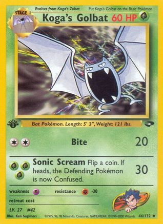 Koga's Golbat 46/132 - [Gym Challenge] 1st Edition