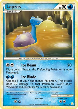 Lapras (24/123) [HeartGold &amp; SoulSilver : ensemble de base] 