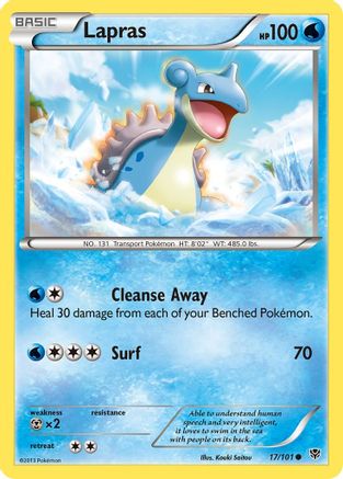 Lapras (17/101) [Noir et blanc : explosion de plasma] 