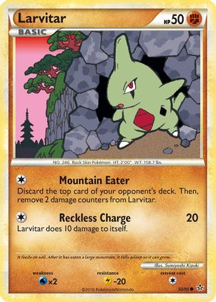 Larvitar (50/95) [HeartGold &amp; SoulSilver : déchaînés] 