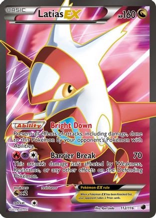 Latias EX (112/116) [Noir et blanc : Gel du plasma] 