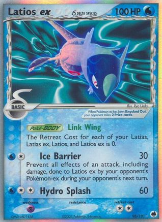 Latios ex (96/101) (Espèce Delta) [EX : Dragon Frontiers] 