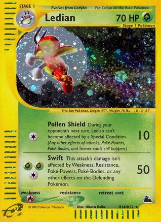 Ledian (H14)/144 - [Skyridge] Holofoil