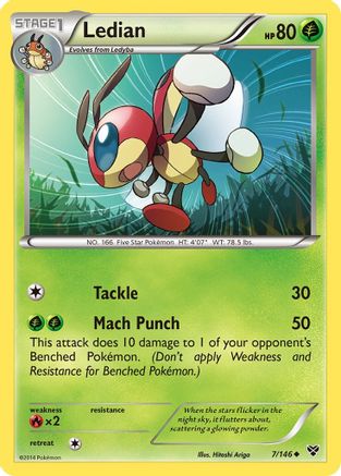 Lédian (7/146) [XY : Ensemble de base] 