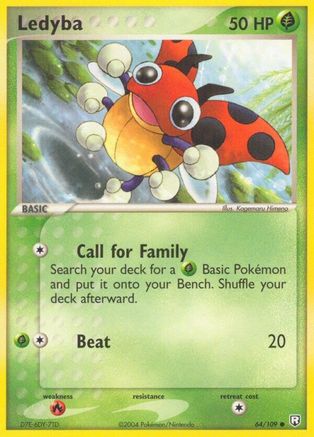 Ledyba 64/109 - [Team Rocket Returns] Reverse Holofoil