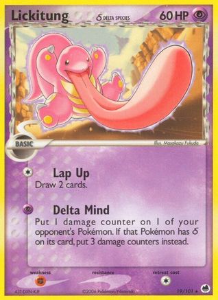 Lickitung (19/101) (Espèce Delta) [EX : Dragon Frontiers] 
