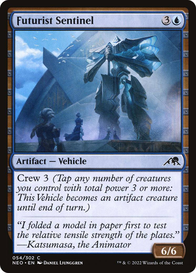 Futurist Sentinel (NEO-054) - [Kamigawa: Neon Dynasty] Foil