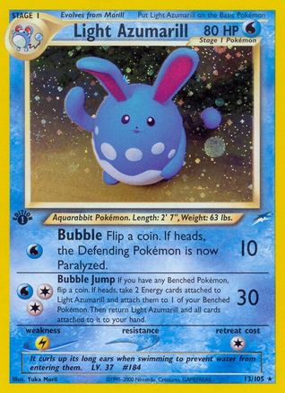 Light Azumarill 13/105 - [Neo Destiny] 1st Edition Holofoil
