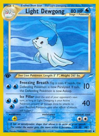 Light Dewgong 45/105 - [Neo Destiny] 1st Edition