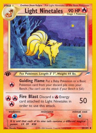 Light Ninetales 50/105 - [Neo Destiny] 1st Edition