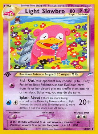 Light Slowbro 51/105 - [Neo Destiny] 1st Edition