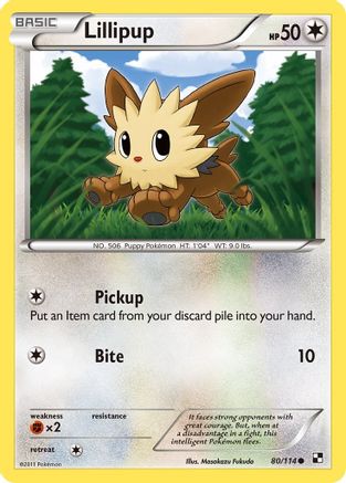 Lillipup (80/114) [Black & White: Base Set]