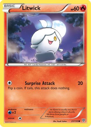 Litwick (21/135) [Noir et blanc : Tempête de plasma] 