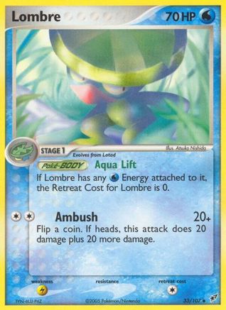 Lombre - 033/107/107 - [Deoxys] Reverse Holofoil