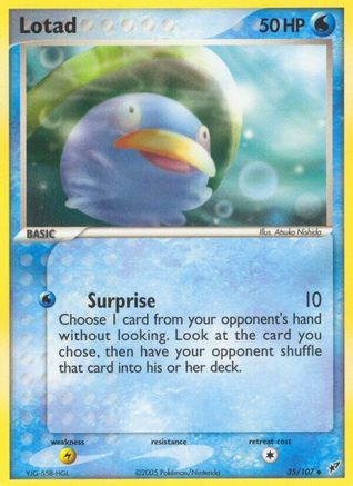 Lotad - 035/107/107 - [Deoxys] Reverse Holofoil