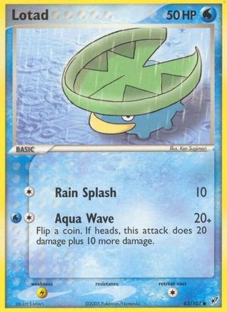 Lotad - 063/107 63/107 - [Deoxys] Reverse Holofoil