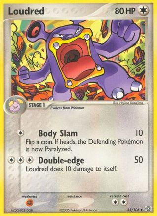 Loudred/106 - [Emerald] Reverse Holofoil