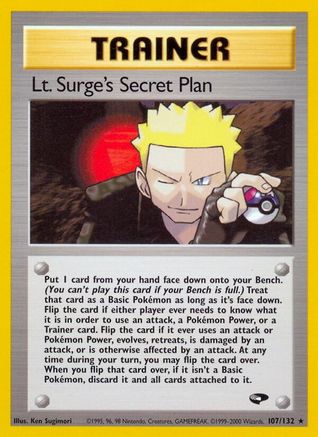 Lt. Surge's Secret Plan 107/132 - [Gym Challenge] 1st Edition