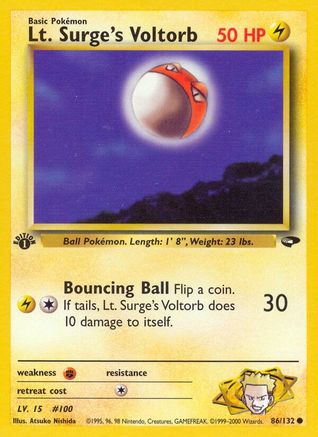 Lt. Surge's Voltorb 86/132 - [Gym Challenge] 1st Edition