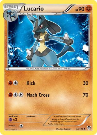 Lucario (77/135) [Noir et Blanc : Tempête Plasma] 