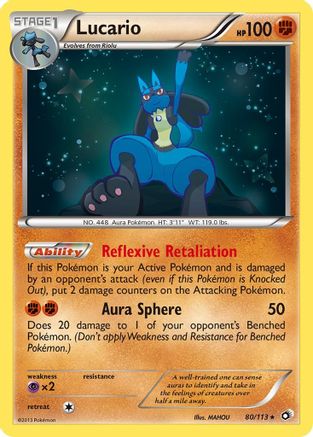 Lucario (80/113) [Noir et blanc : trésors légendaires] 