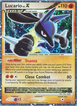 Lucario LV.X (DP12) [Diamant et Perle : Promos Black Star] 