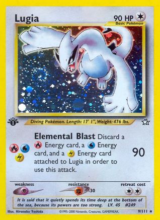 Lugia 9/111 - [Neo Genesis] 1st Edition Holofoil