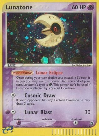 Lunatone 8/100 - [Sandstorm] Reverse Holofoil
