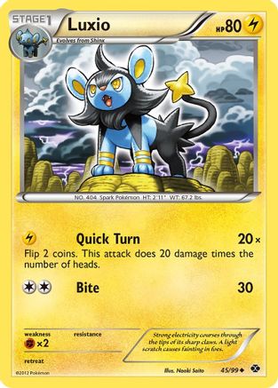 Luxio (45/99) [Noir et blanc : prochains destins] 