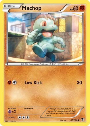 Machop (47/101) [Noir et blanc : explosion de plasma] 