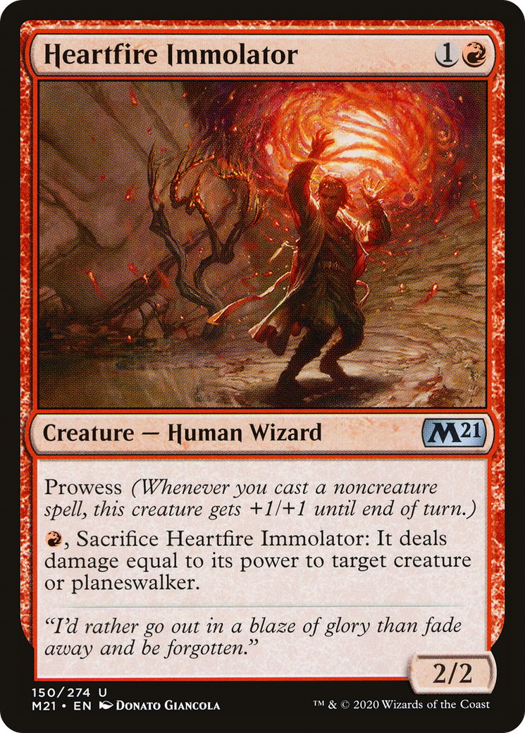 Heartfire Immolator (M21-150) - [Core Set 2021] Foil