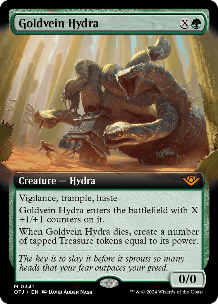 Goldvein Hydra (OTJ-341) - [Outlaws of Thunder Junction]: (Extended Art) Foil