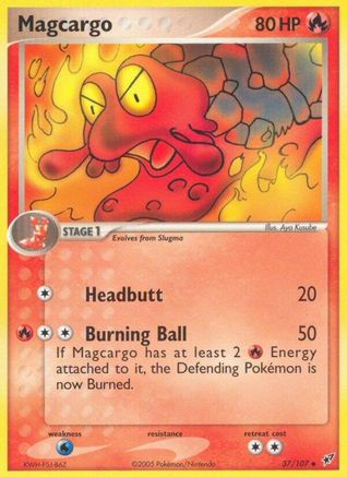 Magcargo - 037/107/107 - [Deoxys] Reverse Holofoil
