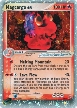 Magcargo ex/97 - [Dragon] Holofoil