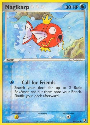 Magikarpe (65/109) (Estampillé) [EX : Team Rocket Returns] 