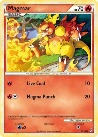 Magmar (62/95) [HeartGold &amp; SoulSilver : Appel des Légendes] 