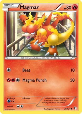 Magmar (20/124) [Noir et Blanc : Dragons Exaltés] 