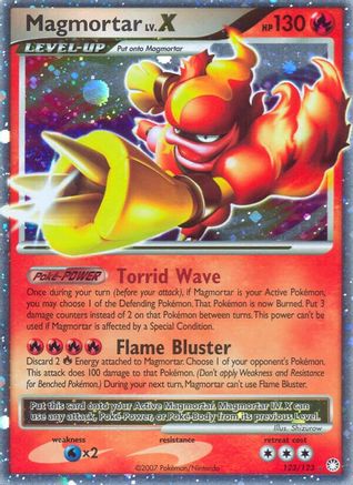 Magmortar Lv.X/123 - [Mysterious Treasures] Holofoil