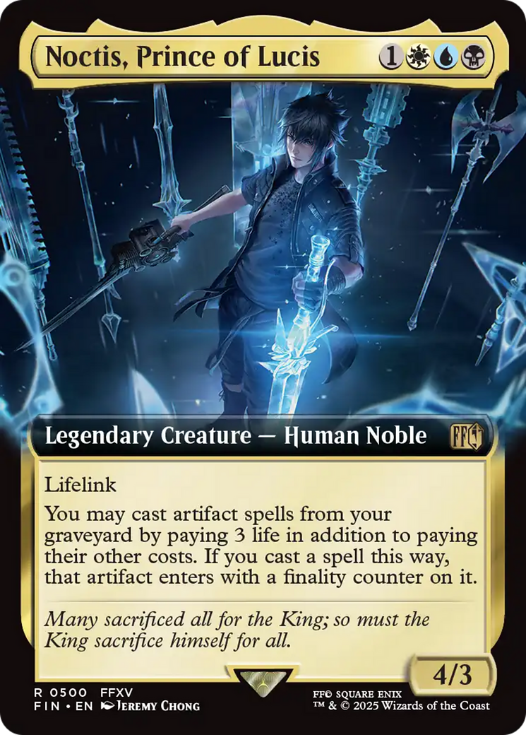 Noctis, Prince of Lucis (FIN-500) - [FINAL FANTASY]: (Extended Art) Foil