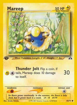 Mareep 58/75 - [Neo Discovery] 1st Edition
