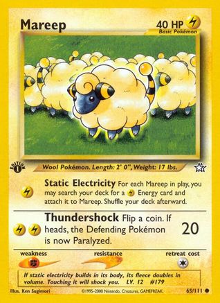 Mareep 65/111 - [Neo Genesis] 1st Edition