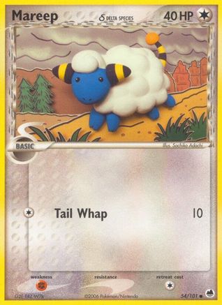 Mareep (54/101) (Espèce Delta) (Estampillé) [EX : Dragon Frontiers] 