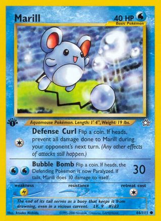 Marill 66/111 - [Neo Genesis] 1st Edition