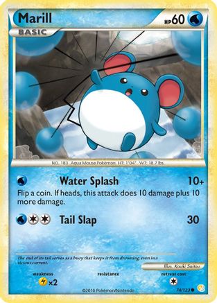 Marill 74/123 - [HeartGold SoulSilver]