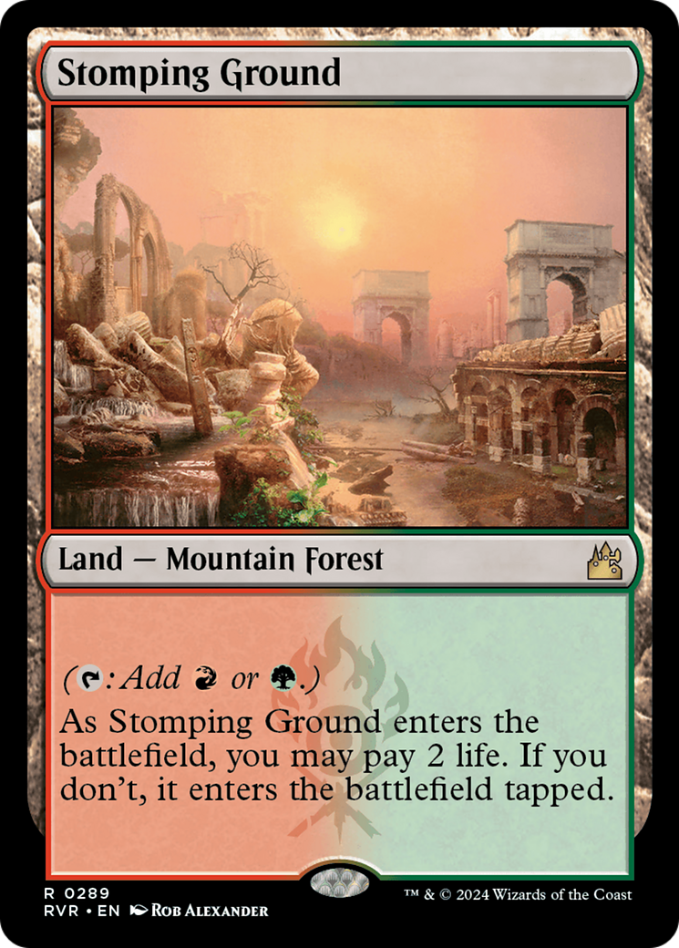 Stomping Ground (RVR-289) - [Ravnica Remastered] Foil