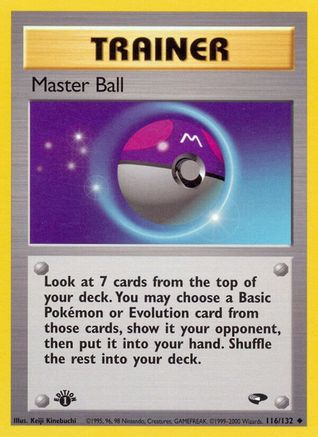 Master Ball 116/132 - [Gym Challenge] 1st Edition