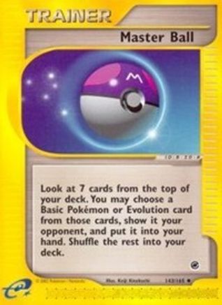 Master Ball (143/165) [Expédition : Ensemble de base] 