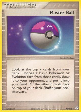 Master Ball 78/108 - [Power Keepers] Reverse Holofoil