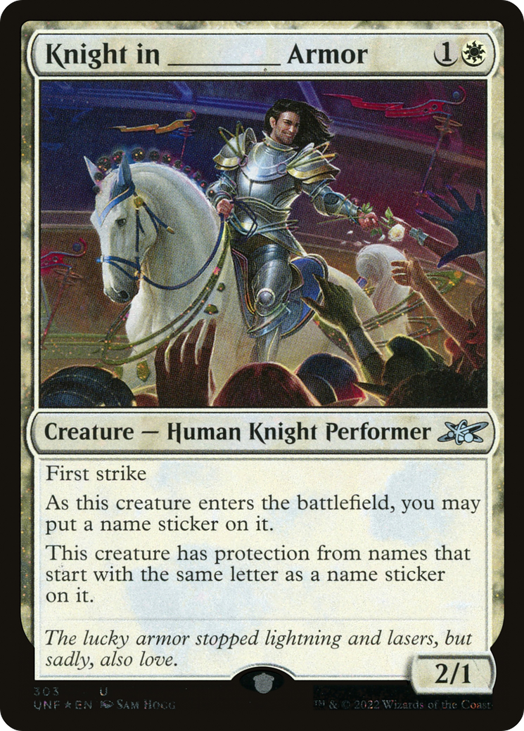 Knight in _____ Armor (UNF-303) - [Unfinity] Foil