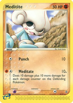 Méditite (37/97) [EX : Dragon] 